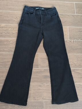 Old Navy Black Women's WOW Flared Jeans Size 4 Petite
